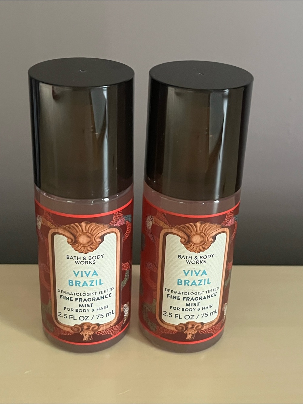 Two Bath & Body Works Viva Brazil Fragrance Mists Travel Size